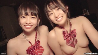 ♥新照片♥ [中出] 縣在校學生② 與兩個好朋友Chiharu＆Yui 3P中出第2部分