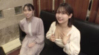 [Primeira Sessão/Sessão Privada] Definitivamente o melhor da era Reiwa. Duas idols populares atuais com rostos de bebê e seios enormes❣ Tesouros nacionais 'tamanho I' e 'tamanho H'...